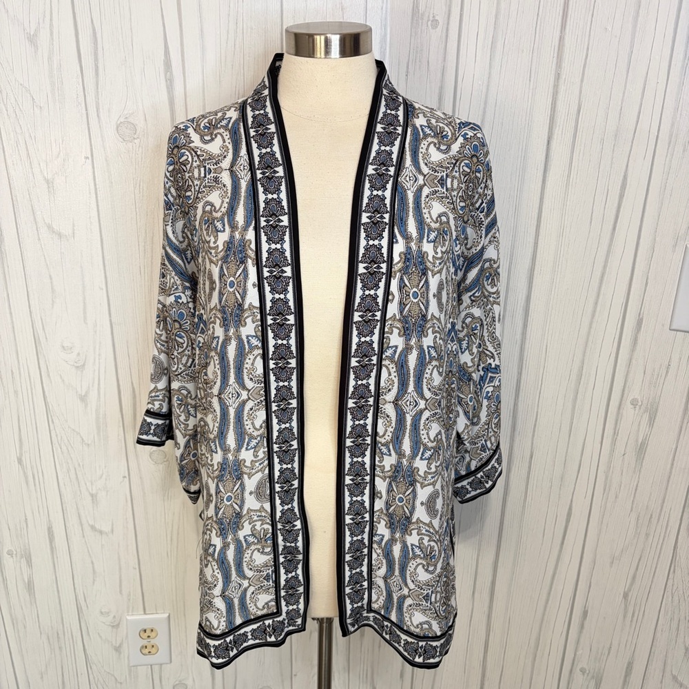 MAX STUDIO Printed Boho‎ Oversized Kimono, Small